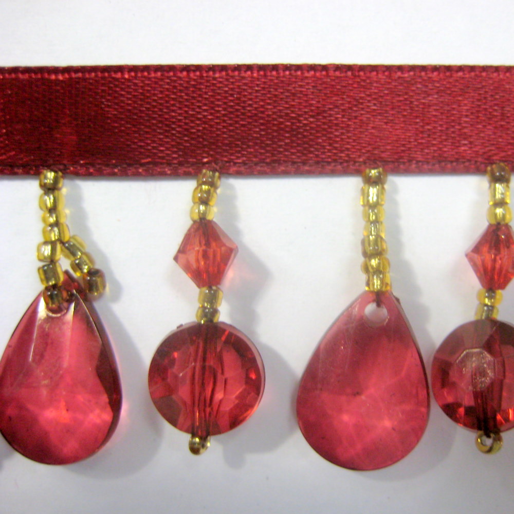 GLASS BEADED FRINGE GLASS BEADED FRINGE